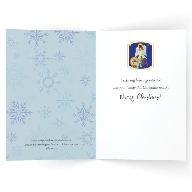 Christmas Cards^African American Expressions Angel Nativity Scene Christmas Card