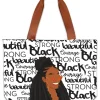 Canvas Handbags^African American Expressions Black and Beautiful Canvas Bag