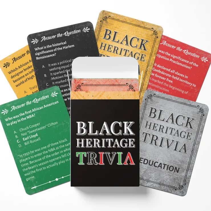 Card Games^African American Expressions Black Heritage Trivia Game Cards
