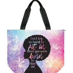 Canvas Handbags^African American Expressions BORN TO STAND OUT CANVAS BAG