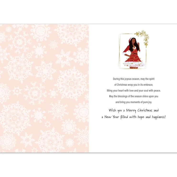 Christmas Cards^African American Expressions Christmas Girl Christmas Card
