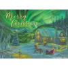 Christmas Cards^African American Expressions COTTAGE WITH SLEIGH CHRISTMAS CARD