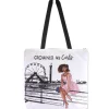 Woven Totebags^African American Expressions CROWNED IN CURLS WOVEN TOTEBAG