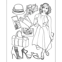 Coloring Cards / Books^African American Expressions FAITH & FASHION COLORING BOOK VOL 2