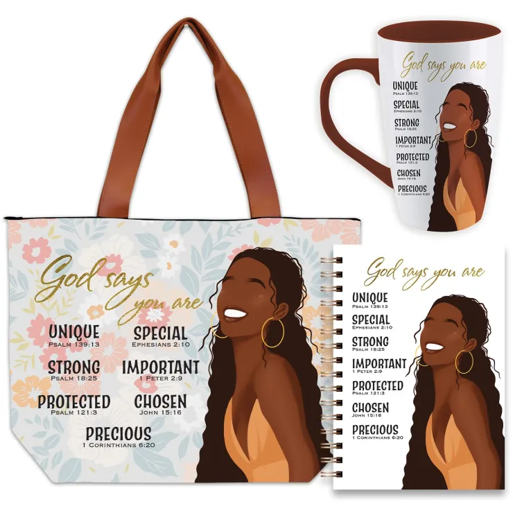 Gift Sets^African American Expressions God Says Gift Set