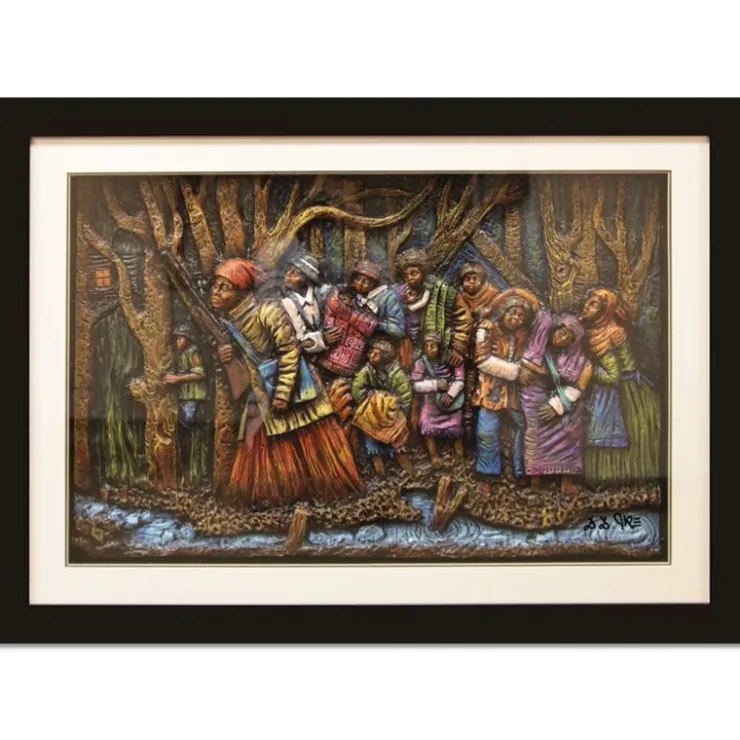 Framed Art^African American Expressions HARRIET TUBMAN RELIEF ART