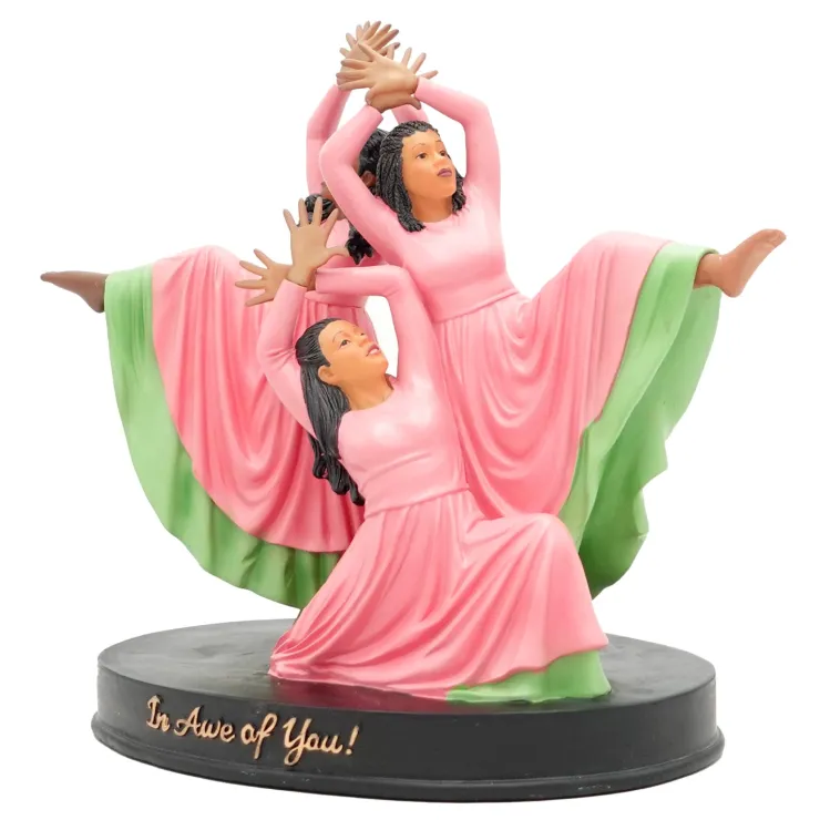 Figurines^African American Expressions In Awe of You Figurine (Pink/Green)