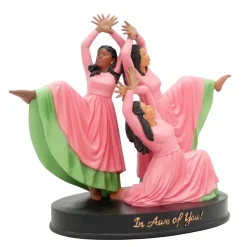 Figurines^African American Expressions In Awe of You Figurine (Pink/Green)