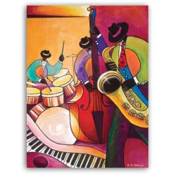 Canvas Art^African American Expressions JAZZ TRIO CANVAS