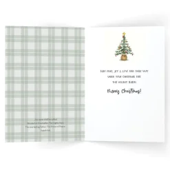 Christmas Cards^African American Expressions Joy Christmas Tree Christmas Card