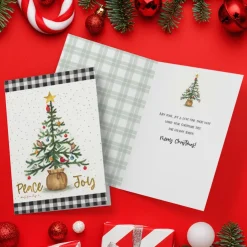 Christmas Cards^African American Expressions Joy Christmas Tree Christmas Card