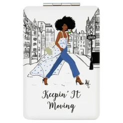 Compact Mirrors^African American Expressions KEEPIN IT MOVING COMPACT MIRROR