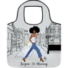 Reusable Bags^African American Expressions KEEPIN IT MOVING REUSABLE BAG