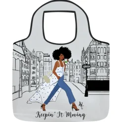 Reusable Bags^African American Expressions KEEPIN IT MOVING REUSABLE BAG