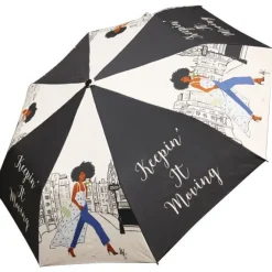 Umbrellas^African American Expressions KEEPIN IT MOVING UMBRELLA