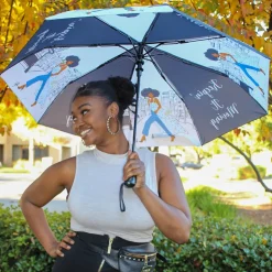 Umbrellas^African American Expressions KEEPIN IT MOVING UMBRELLA