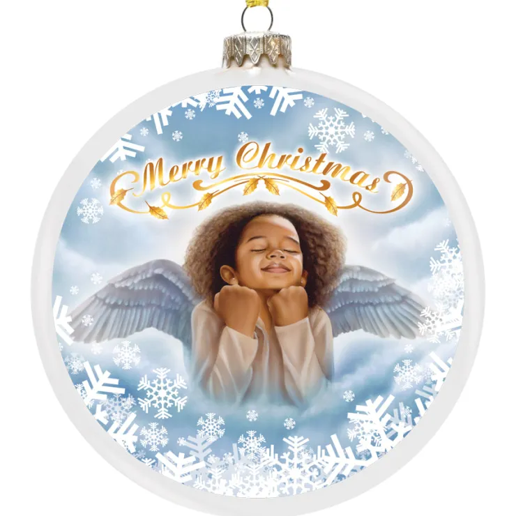 Christmas Ornaments^African American Expressions LITTLE ANGEL ORNAMENT