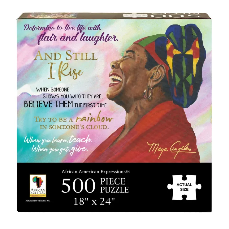 Puzzles^African American Expressions MAYA ANGELOU QUOTES PUZZLE