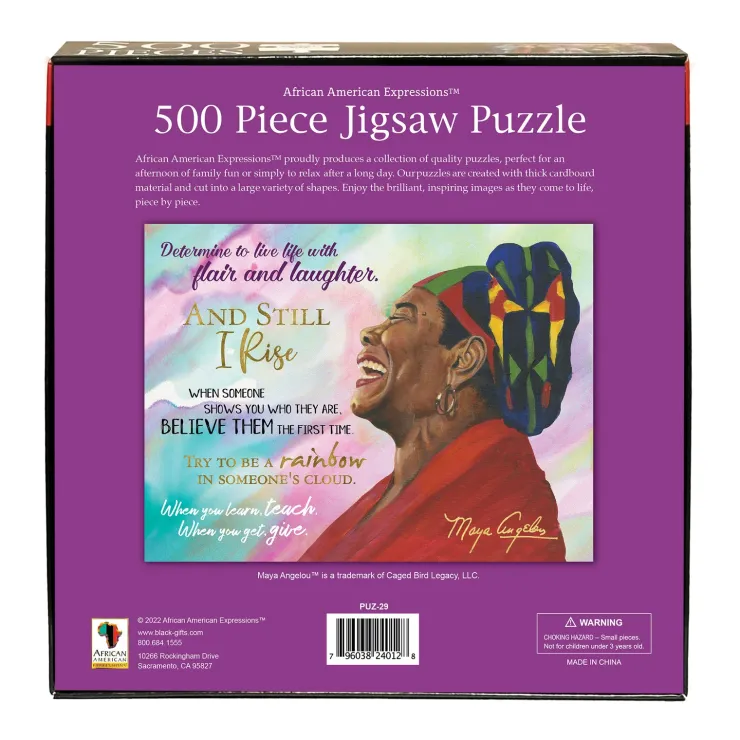 Puzzles^African American Expressions MAYA ANGELOU QUOTES PUZZLE