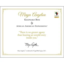 Keepsake Boxes^African American Expressions MAYA KEEPSAKE BOX - PURPLE