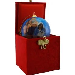 Christmas Ornaments^African American Expressions NATIVITY HAND PAINTED ORNAMENT