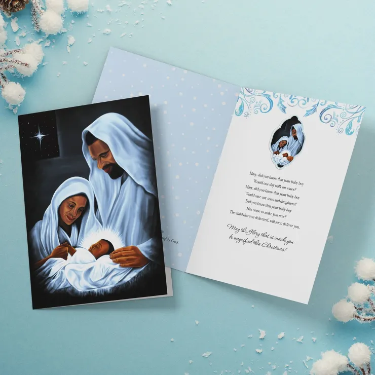 Christmas Cards^African American Expressions 2024 Nativity Scene Christmas Card