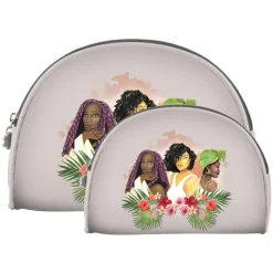 Cosmetic Bags^African American Expressions Natural Beauties Cosmetic Duo