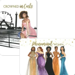 Magnet Sets^African American Expressions PHENONMENAL WOMEN/CROWNED IN CURLS SET