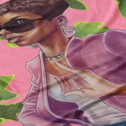 Blankets^African American Expressions Pink and Green Blanket