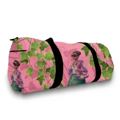 Foldable Travel Bags^African American Expressions Pink and Green Travel Bag