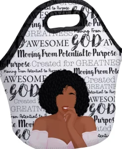 Lunch Bags^African American Expressions POTENTIAL TO PURPOSE LUNCHBAG