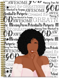 Large Notebooks^African American Expressions POTENTIAL TO PURPOSE NOTEBOOK SET (LARGE)