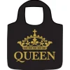 Reusable Bags^African American Expressions QUEEN BLACK/GOLD REUSABLE BAG