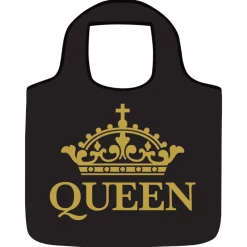 Reusable Bags^African American Expressions QUEEN BLACK/GOLD REUSABLE BAG