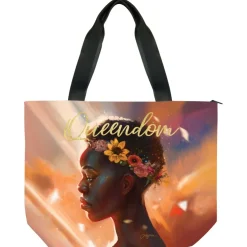 Canvas Handbags^African American Expressions QUEENDOM CANVAS BAG