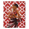 Blankets^African American Expressions Red and White Blanket