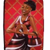 Card Holders^African American Expressions RED AND WHITE CARD HOLDER