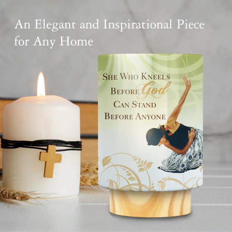 LED Candles^African American Expressions She Who Kneels LED Candle