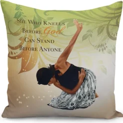 Pillow Covers And Pillows^African American Expressions SHE WHO KNEELS PILLOW COVER