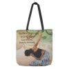 Woven Totebags^African American Expressions SHE WHO KNEELS WOVEN TOTE BAG