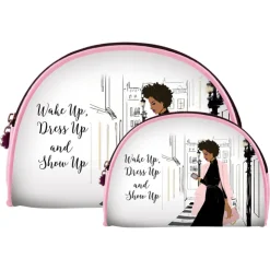 Cosmetic Bags^African American Expressions SHOW UP COSMETIC DUO