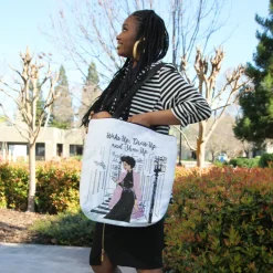 Woven Totebags^African American Expressions SHOW UP TOTEBAG