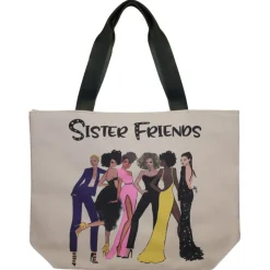 Canvas Handbags^African American Expressions SISTER FRIENDS 2 CANVAS HANDBAG