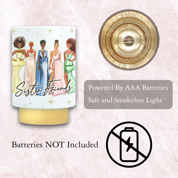 LED Candles^African American Expressions Sister Friends LED Candle