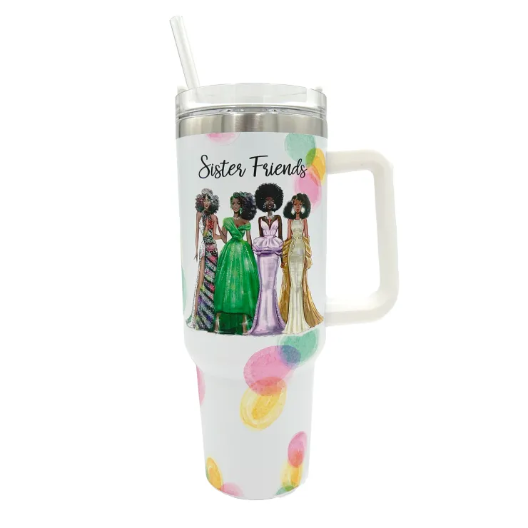 Tumblers^African American Expressions Sister Friends Tumbler