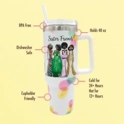 Tumblers^African American Expressions Sister Friends Tumbler