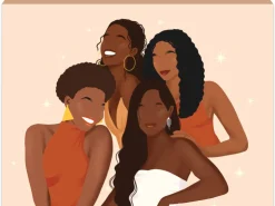 Canvas Art^African American Expressions Sisterhood Stretched Canvas (Large)
