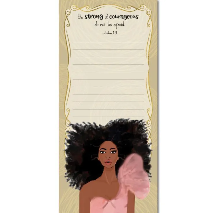Magnetic Notepads^African American Expressions STRONG GIRTL MAGNETIC NOTEPAD
