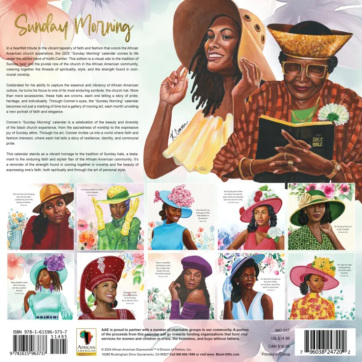 Black Calendars^African American Expressions 2025 Sunday Morning Calendar