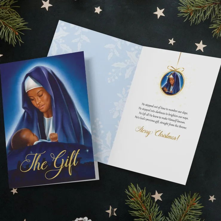 Christmas Cards^African American Expressions THE GIFT MOTHER & CHILD